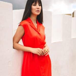 sunset garden striped summer dress (copy)