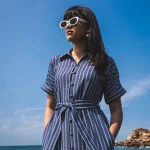 rose rouge striped summer dress (copy)