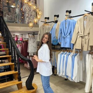 pure comfort longline white tee